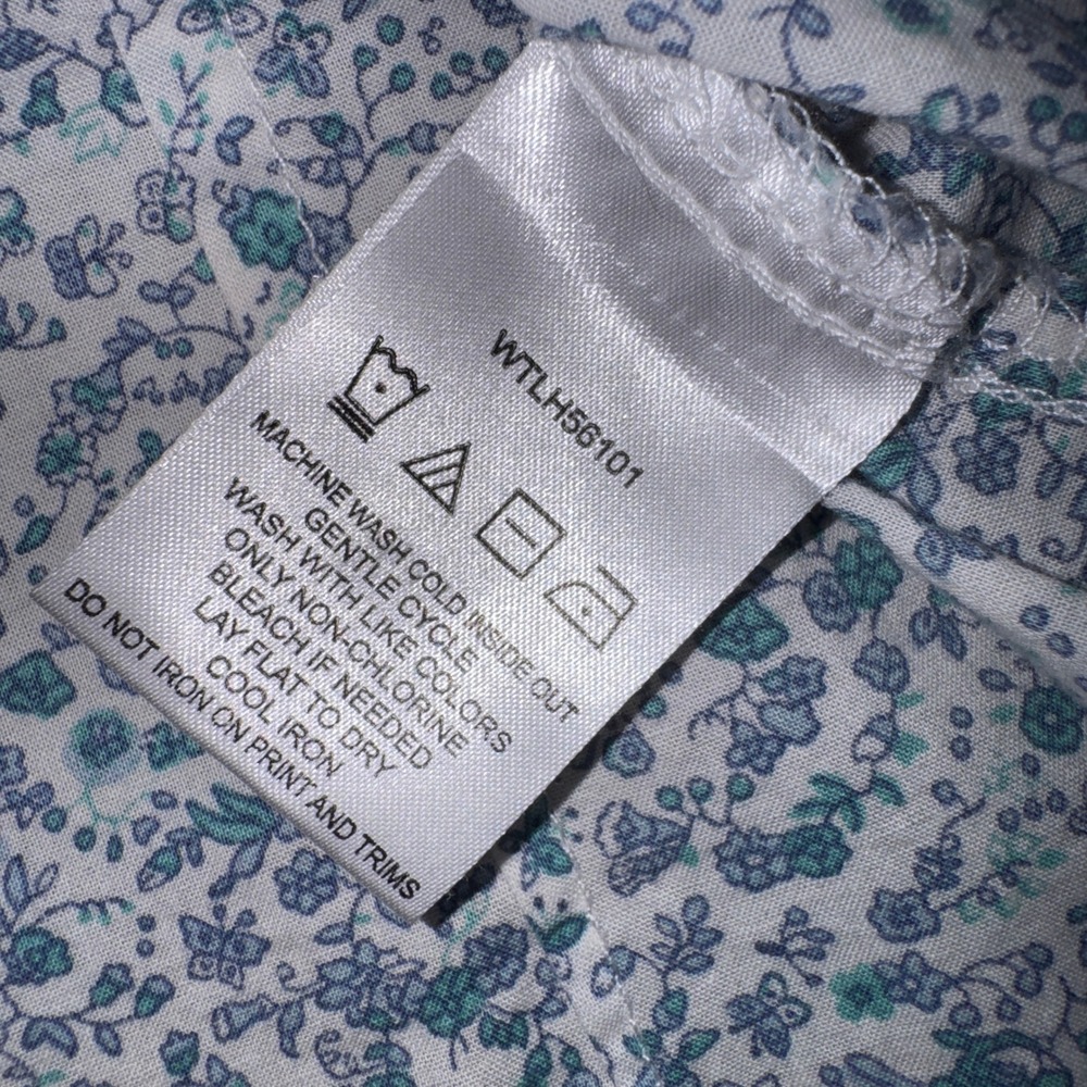 Wrangler Wrancher Womens Blue Floral Western Pearl Snap Short Sleeve Shirt M - Picture 8 of 13